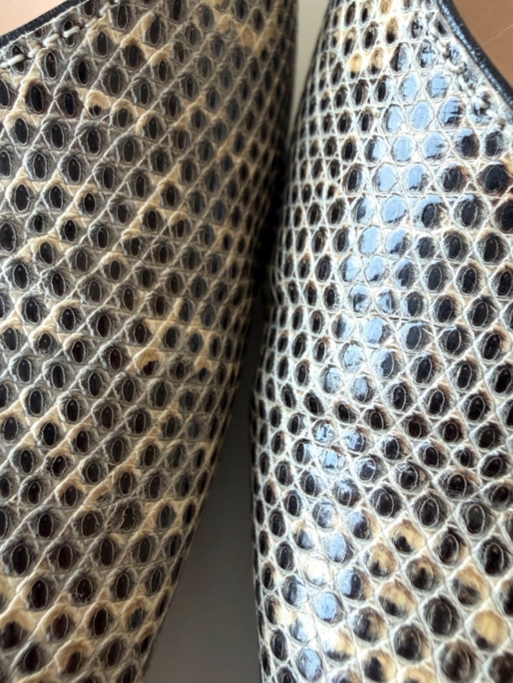 Vintage Manolo Blahnik exotic leather slingback, IT 37, approx. US 6.5–7 - Picture 7 of 13